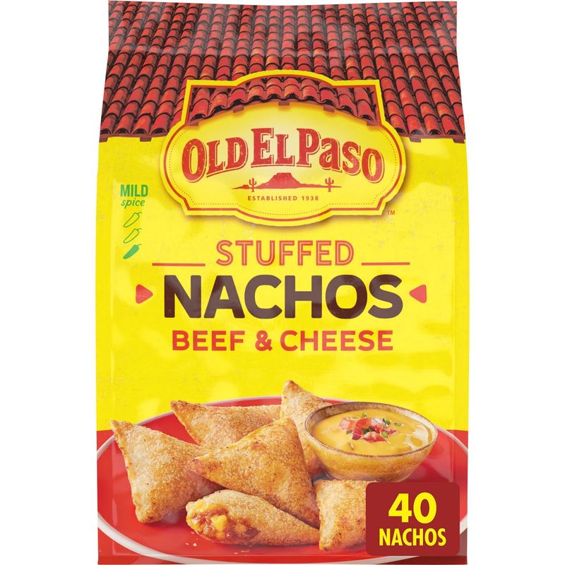 Old El Paso Beef &amp; Cheese Stuffed Nachos, 40 count, 17 oz