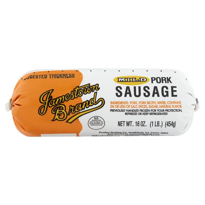 Jamestown Brand Mild Pork Sausage, 16 oz