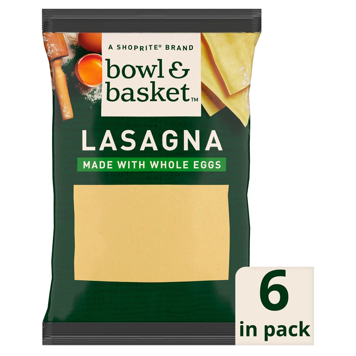 Bowl &amp; Basket Lasagna Sheets, 6 count, 8.8 oz