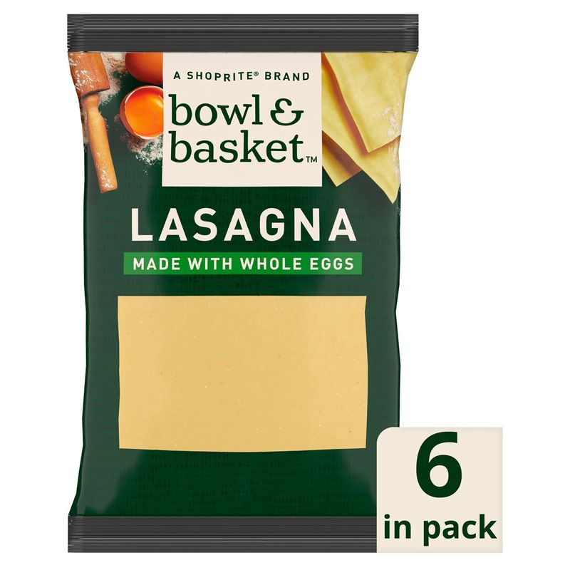 Bowl &amp; Basket Lasagna Sheets, 6 count, 8.8 oz