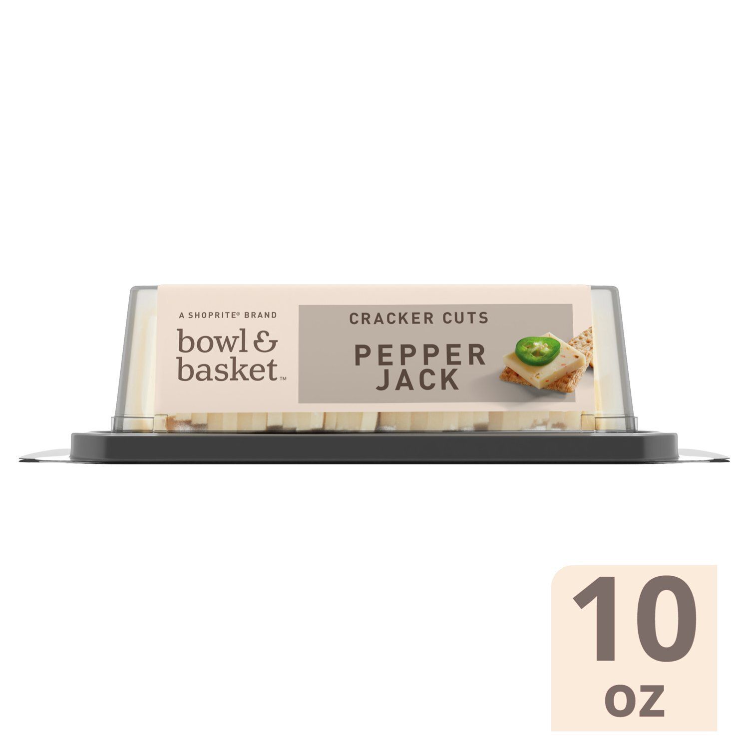 Bowl &amp; Basket Cracker Cuts Pepper Jack Cheese, 30 count, 10 oz