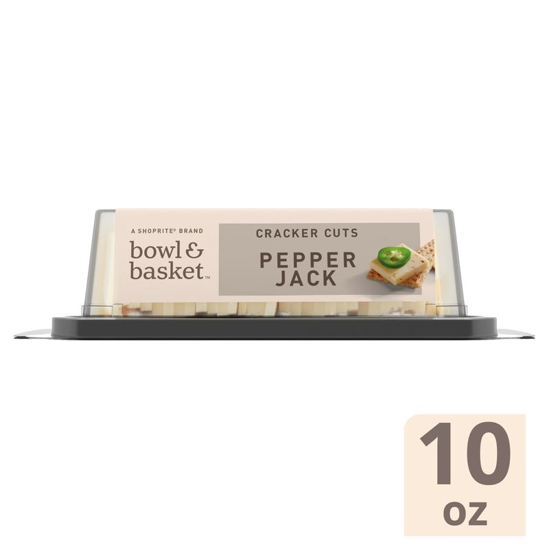 Bowl &amp; Basket Cracker Cuts Pepper Jack Cheese, 30 count, 10 oz