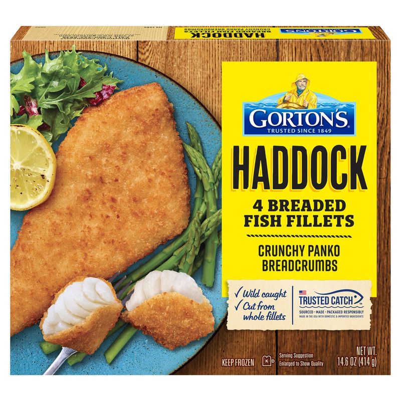 Gorton&#39;s Haddock Breaded Fish Fillets, 4 count, 14.6 oz