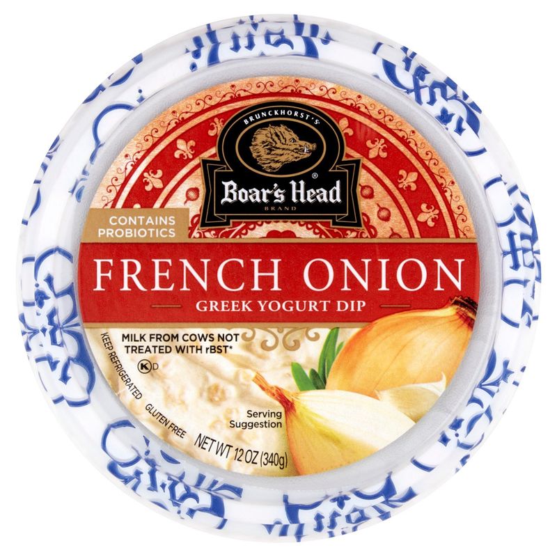 Boar&#39;s Head French Onion Greek Yogurt Dip, 12 oz