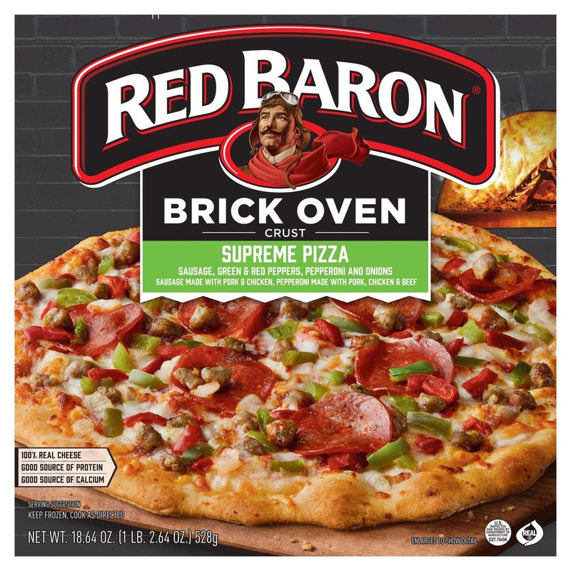 Red Baron Brick Oven Crust Supreme Pizza, 18.64 oz