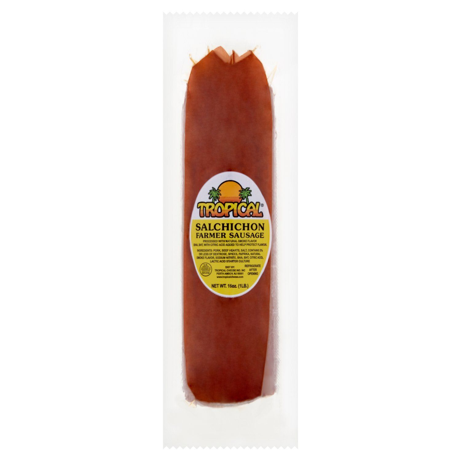 Tropical Salchichon Farmer Sausage, 16 oz