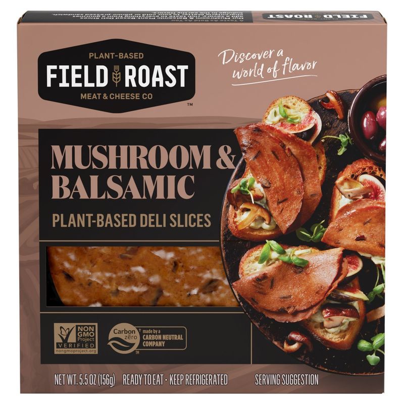Field Roast Mushroom &amp; Balsamic Plant-Based Deli Slices, 5.5 oz