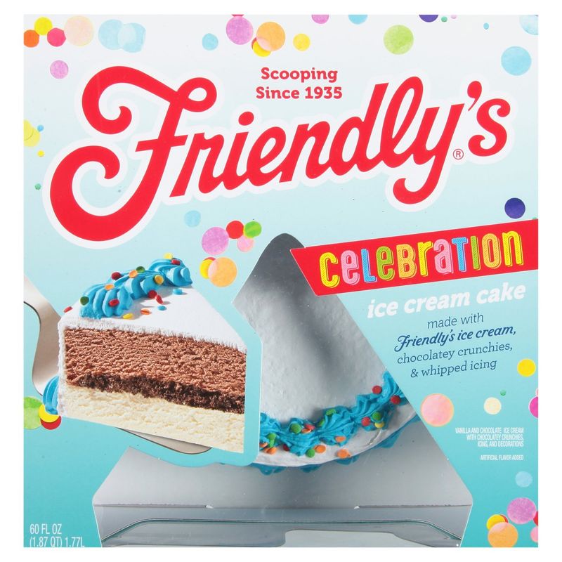 Friendly&#39;s Celebration Ice Cream Cake, 60 fl oz