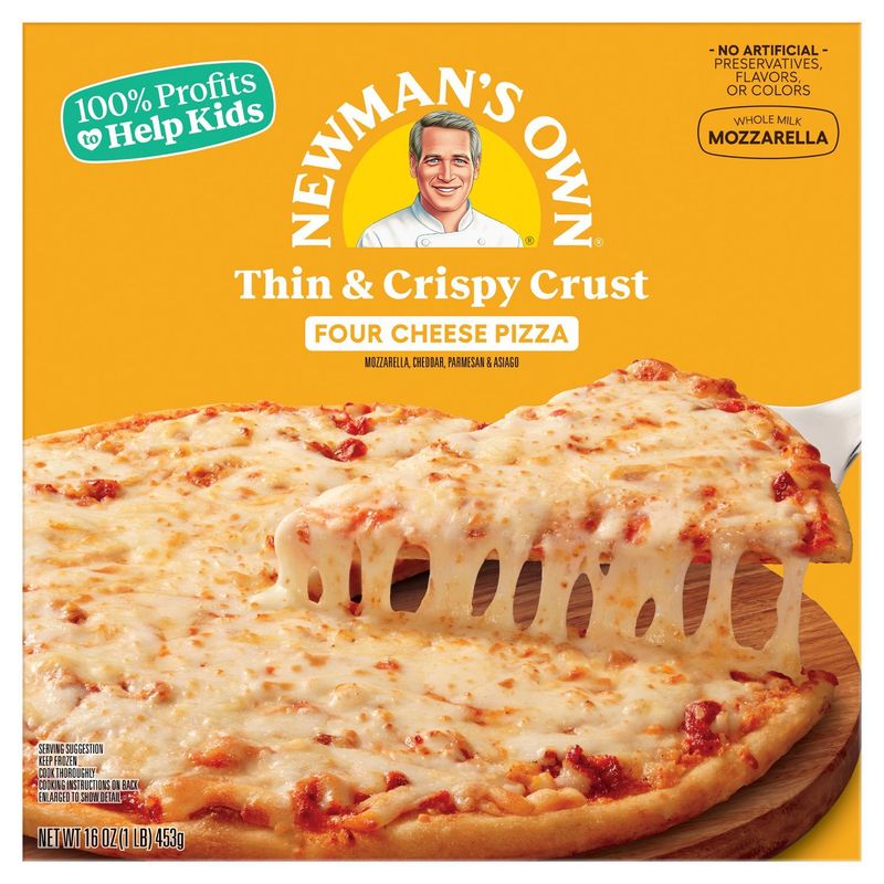 Newman&#39;s Own Thin &amp; Crispy Crust Four Cheese Pizza, 16 oz
