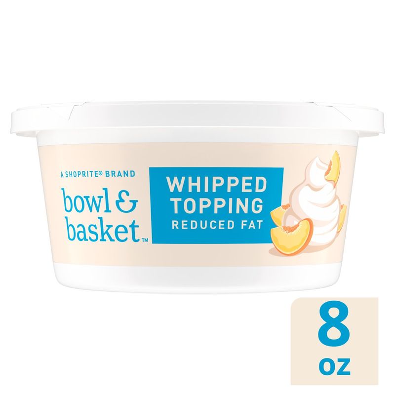 Bowl &amp; Basket Reduced Fat Whipped Topping, 8 oz