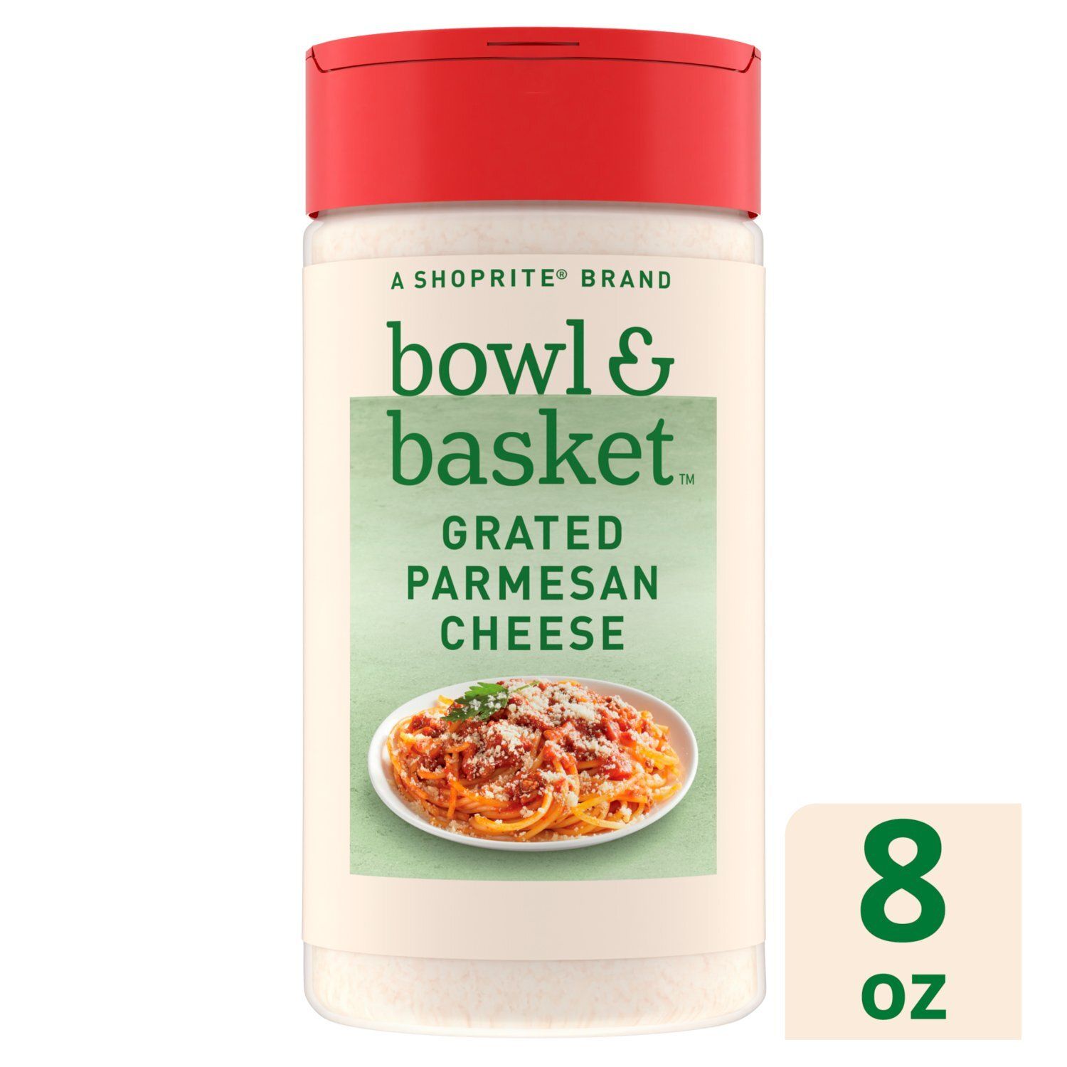 Bowl &amp; Basket Grated Parmesan Cheese, 8 oz