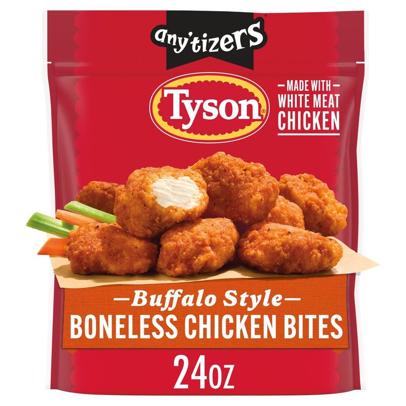 Tyson Any&#39;tizers Buffalo Style Boneless Chicken Bites, 24 oz