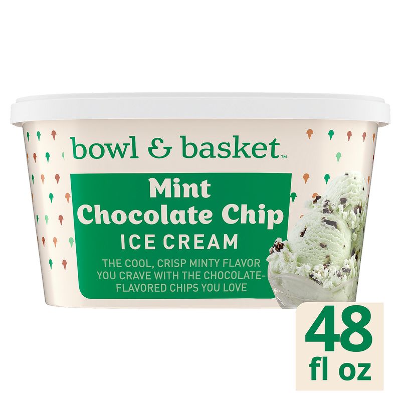 Bowl &amp; Basket Mint Chocolate Chip Ice Cream, 1.5 qt