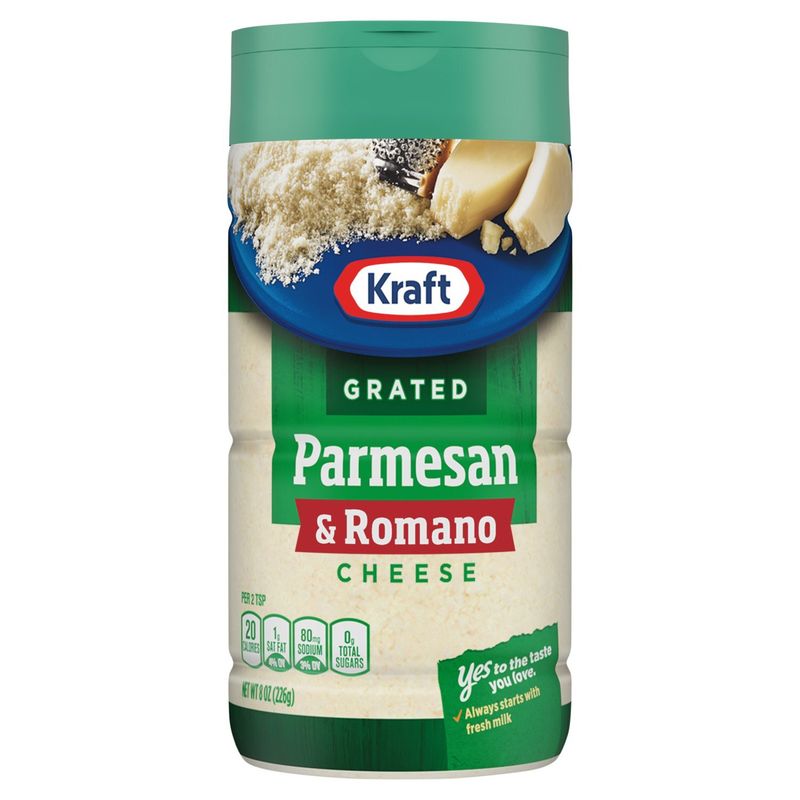 Kraft Grated Parmesan &amp; Romano Cheese, 8 oz