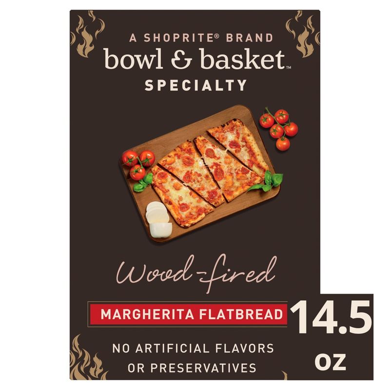 Bowl &amp; Basket Specialty Wood-Fired Margherita Flatbread, 14.5 oz