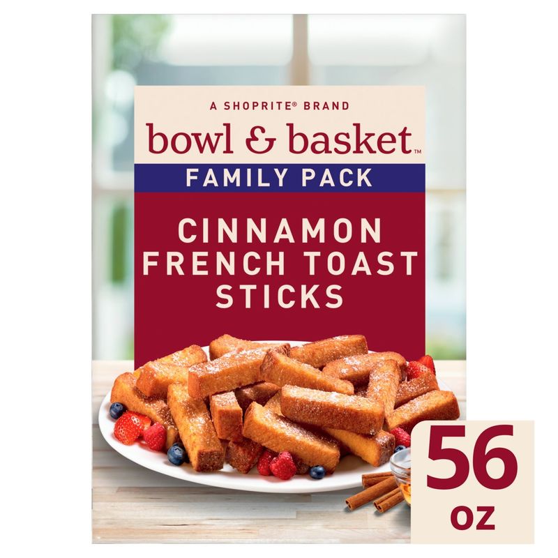 Bowl &amp; Basket Cinnamon French Toast Sticks Family Pack, 56 oz