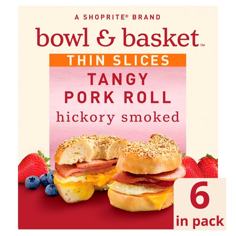 Bowl &amp; Basket Thin Slices Tangy Pork Roll, 6 count, 6 oz