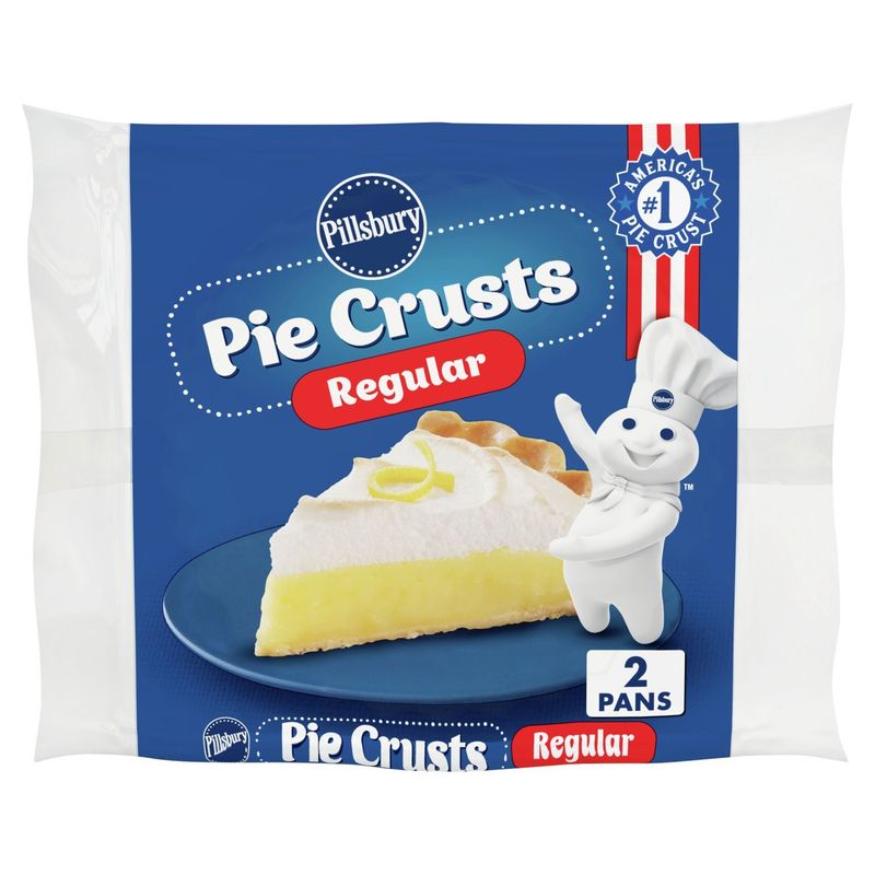 Pillsbury Regular Pie Crusts &amp; Pans, 2 count, 10 oz