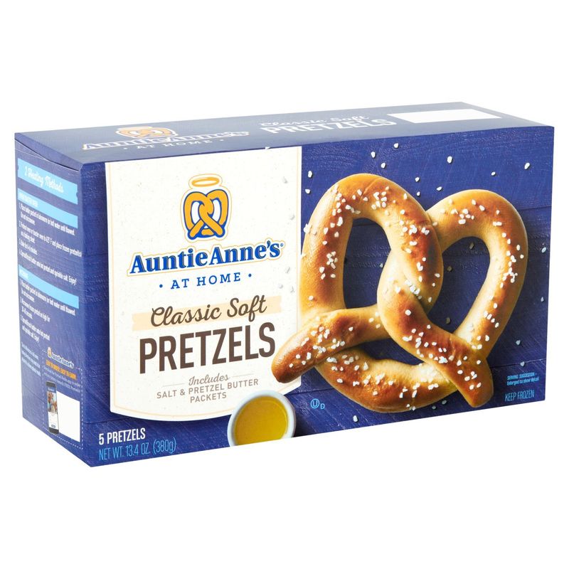 Auntie Anne's At Home Classic Soft Pretzels, 5 count, 13.4 oz