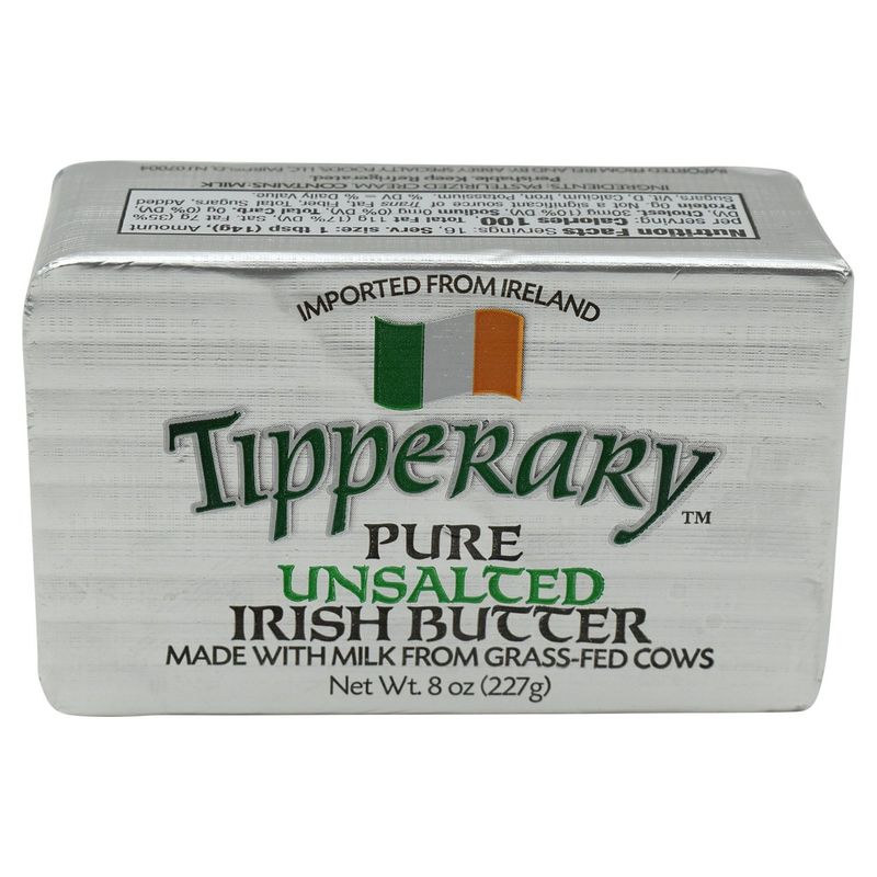 Tipperary Pure Unsalted Irish Butter, 8 oz