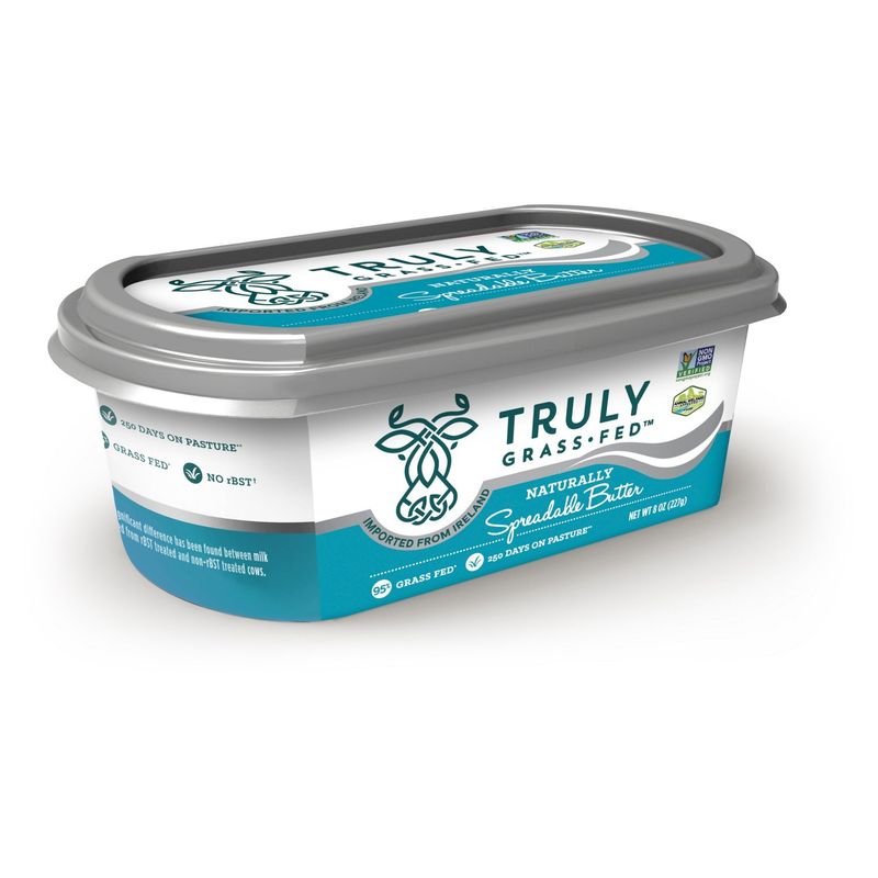Truly Grass Fed Naturally Spreadable Butter, 8 oz