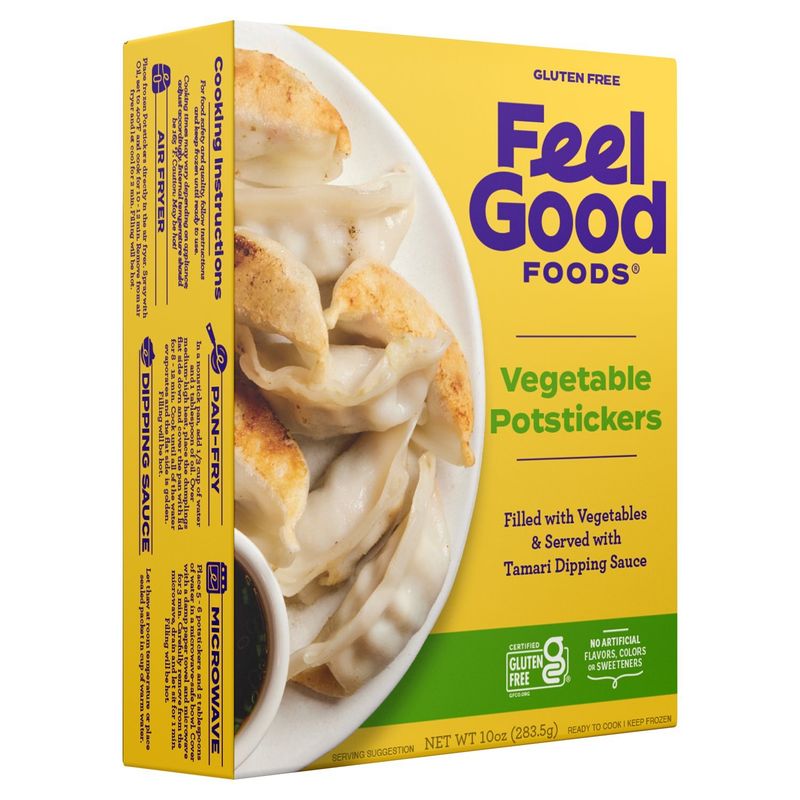Feel Good Foods Gluten Free Vegetable Potstickers, 10 oz