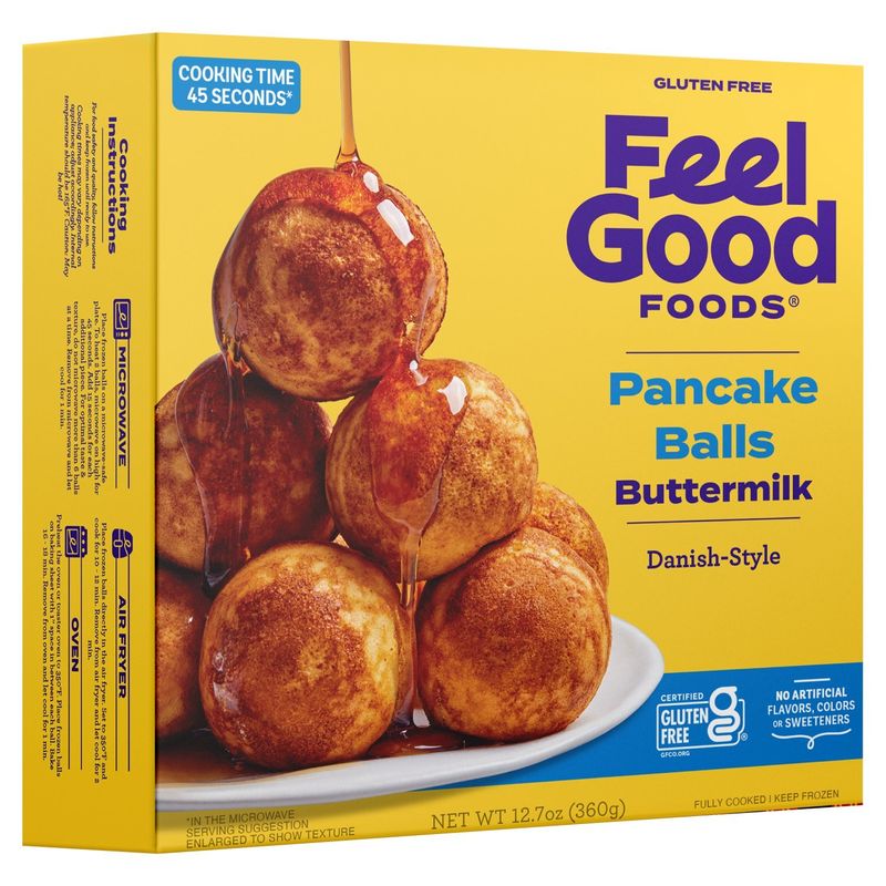 Feel Good Foods Buttermilk Pancake Balls, 12.7 oz