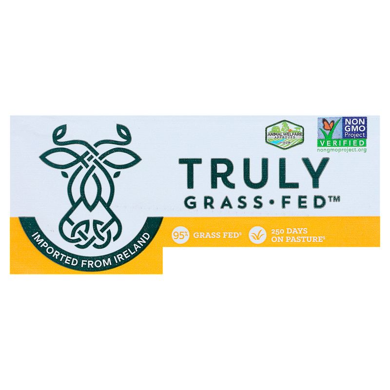 Truly Grass Fed Natural Creamy Unsalted Butter, 8 oz