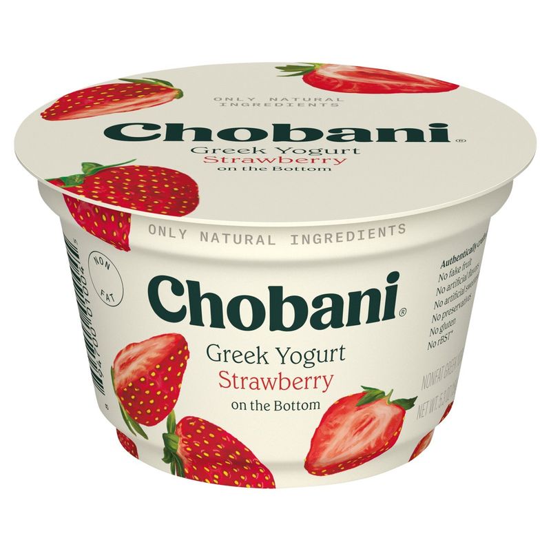 Chobani Strawberry on the Bottom Greek Yogurt, 5.3 oz