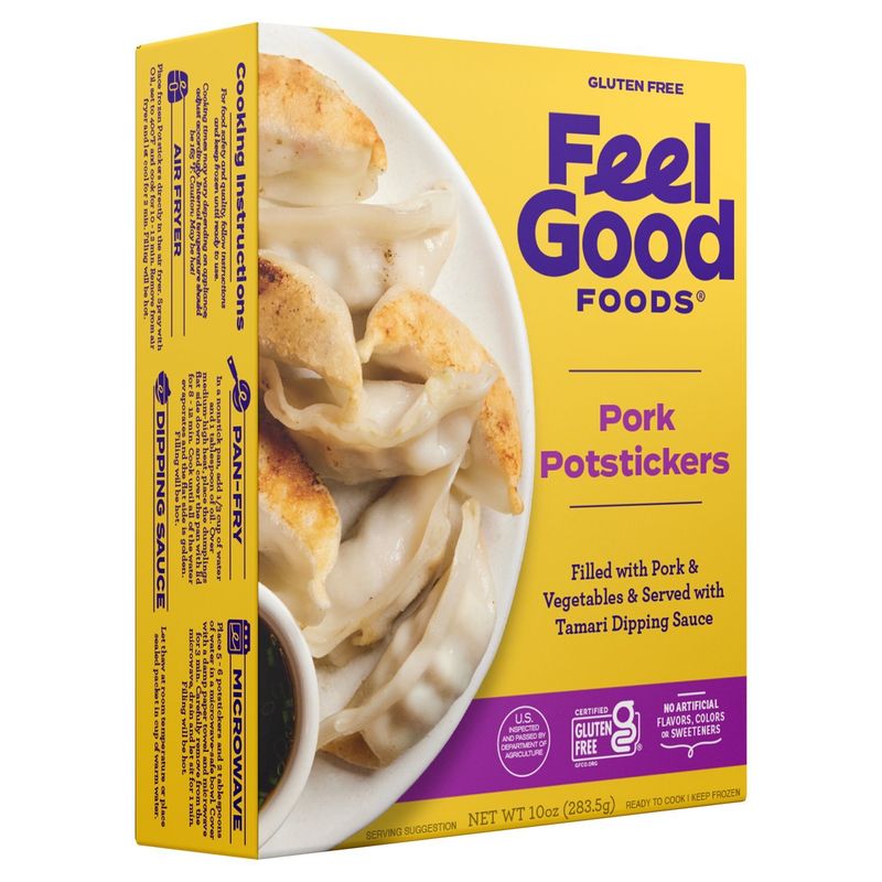 Feel Good Foods Gluten Free Pork Potstickers, 10 oz