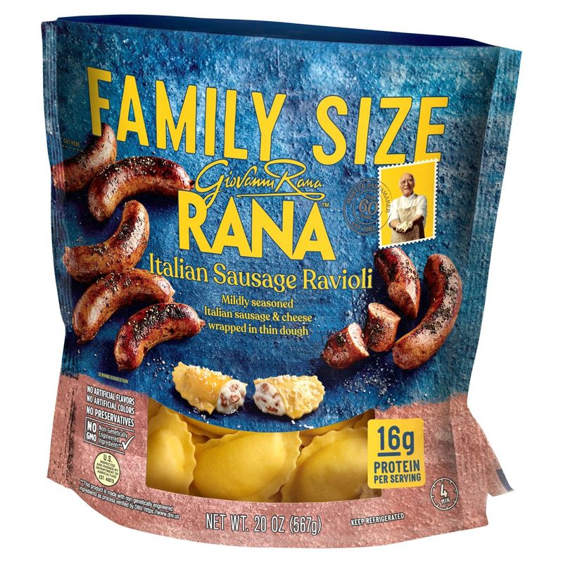 Rana Italian Sausage Ravioli Family Size, 20 oz