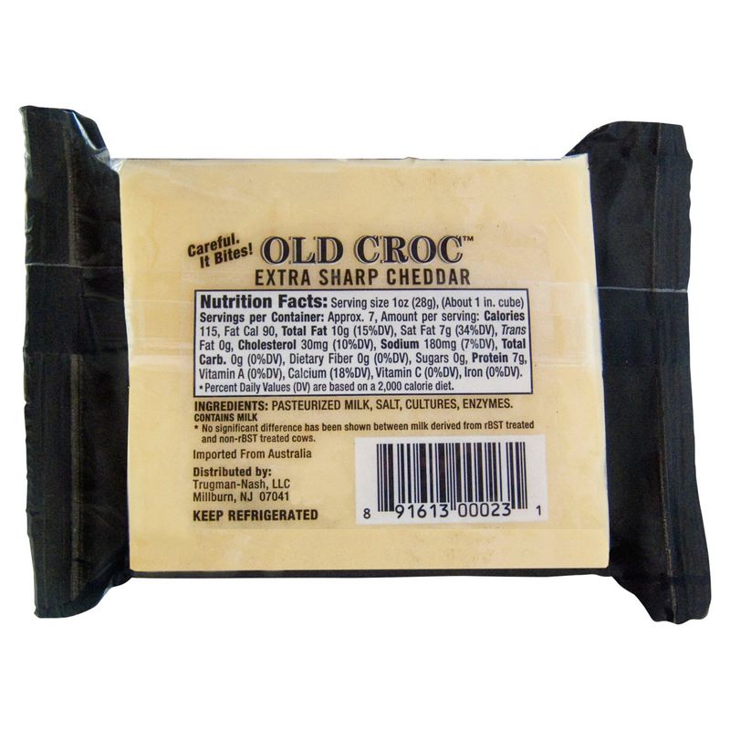 Old Croc Australian Extra Sharp Cheddar Cheese, 7 oz