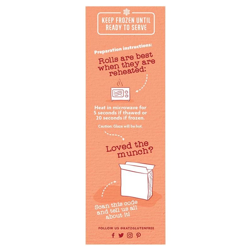 Katz Gluten Free Cinnamon Rolls, 4 count, 8.5 oz