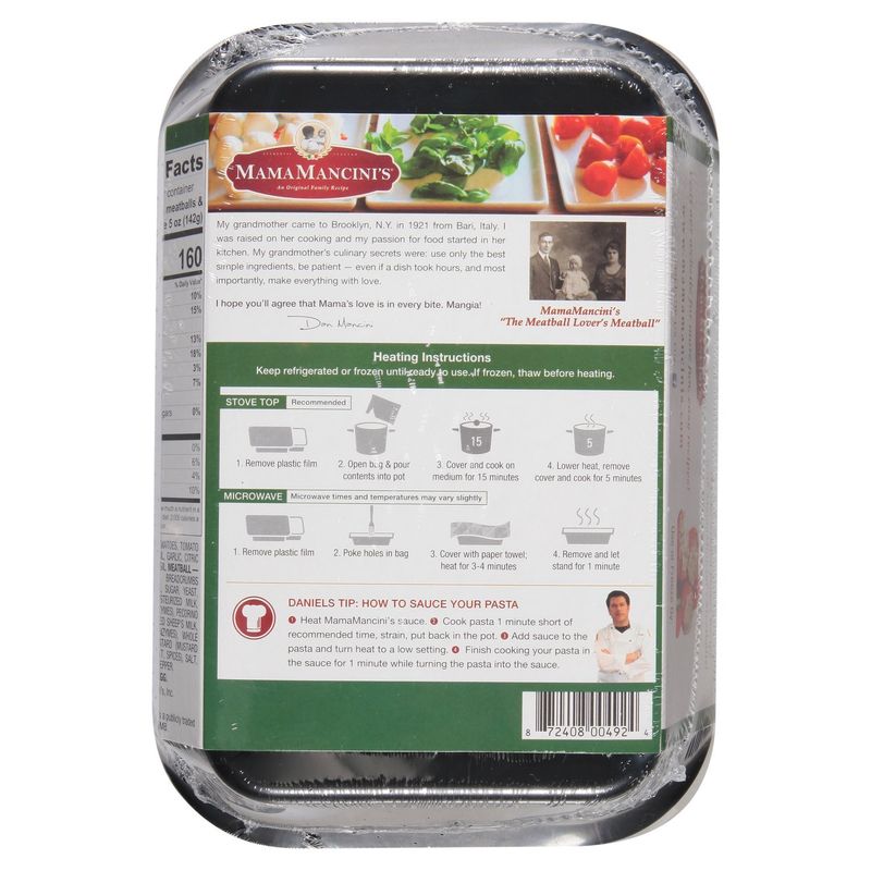 MamaMancini's Italian Style Sauce and Turkey Meatballs, 16.0 oz