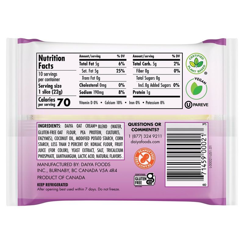 Daiya Dairy-Free Provolone Slices, 7.8 oz