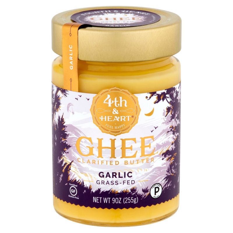 4th &amp; Heart Garlic Ghee Clarified Butter, 9 oz