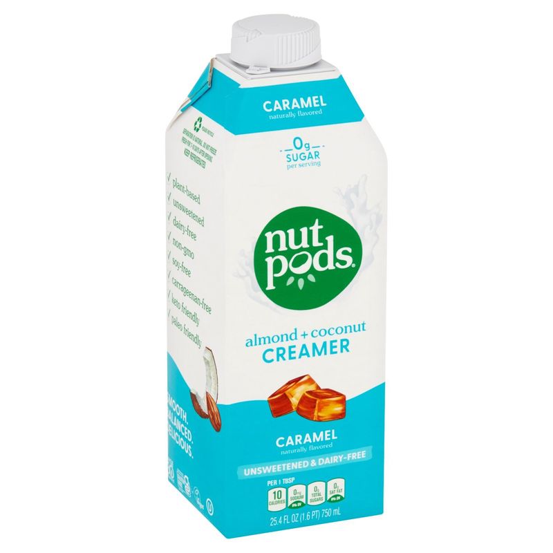 nutpods Caramel Almond + Coconut Creamer, 25.4 fl oz