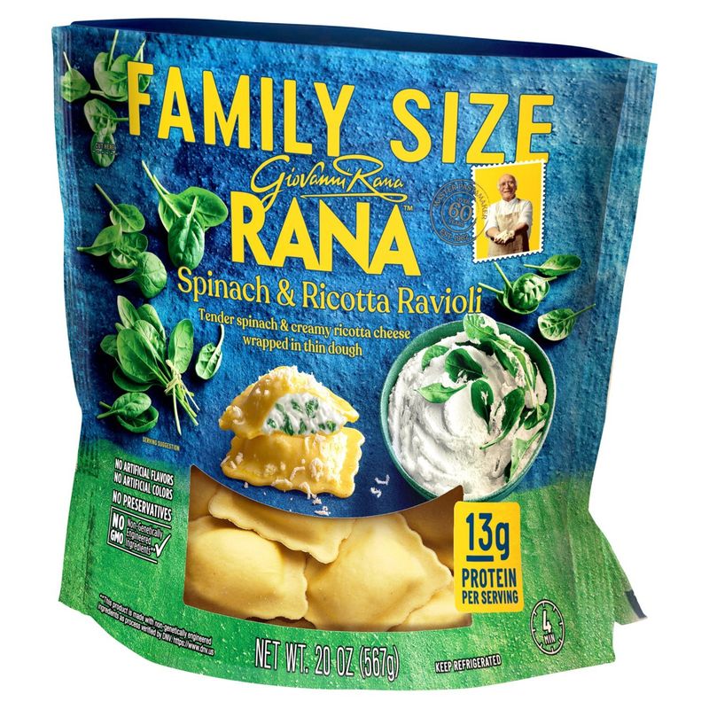 Rana Spinach &amp; Ricotta Ravioli Family Size, 20 oz