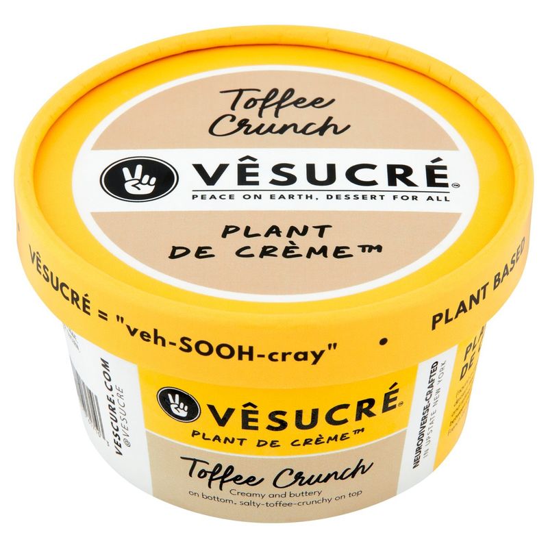 Vêsucré Toffee Crunch Plant de Crème, 5.2 fl oz