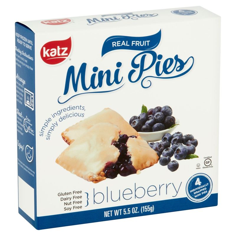 Katz Blueberry Mini Pies, 4 count, 5.5 oz