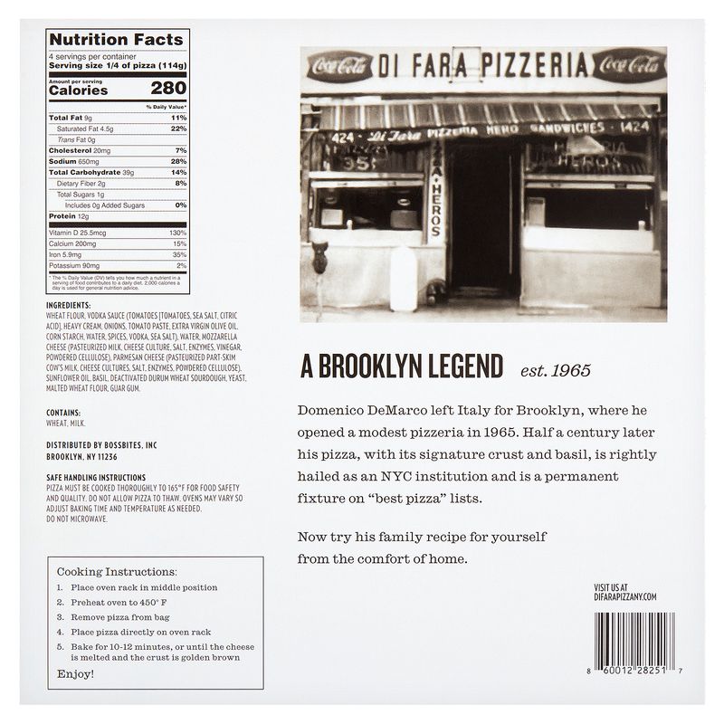 Di Fara Vodka Sauce Pizza, 16.1 oz
