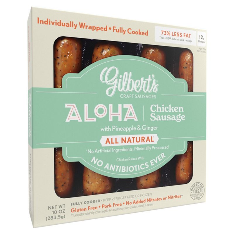 Gilbert's Craft Sausages Aloha Chicken Sausage, 10 oz