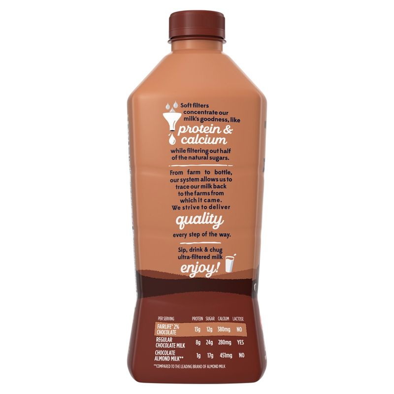 Fairlife Chocolate 2% Reduced Fat Ultra-Filtered Milk, 52 fl oz