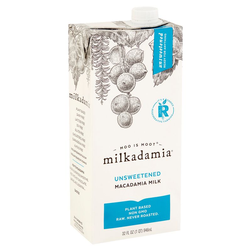 Milkadamia Unsweetened Macadamia Milk, 32 fl oz