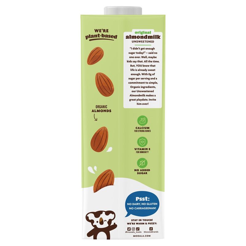 Mooala Organic Original Unsweetened Almondmilk, 32 fl oz