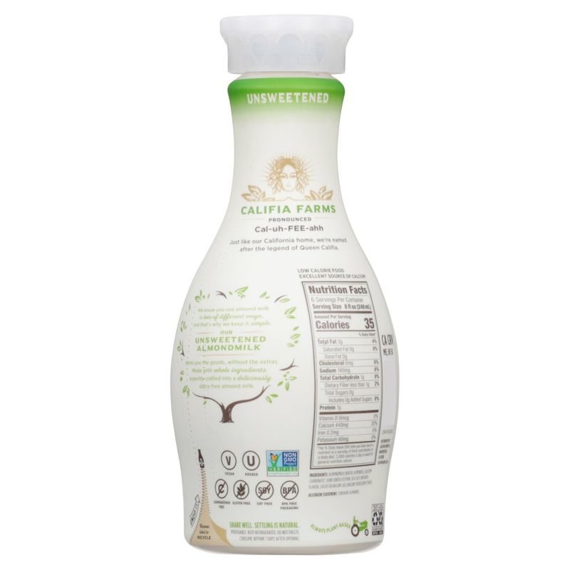 CALIFIA FARMS Unsweetened Almondmilk, 48 fl oz
