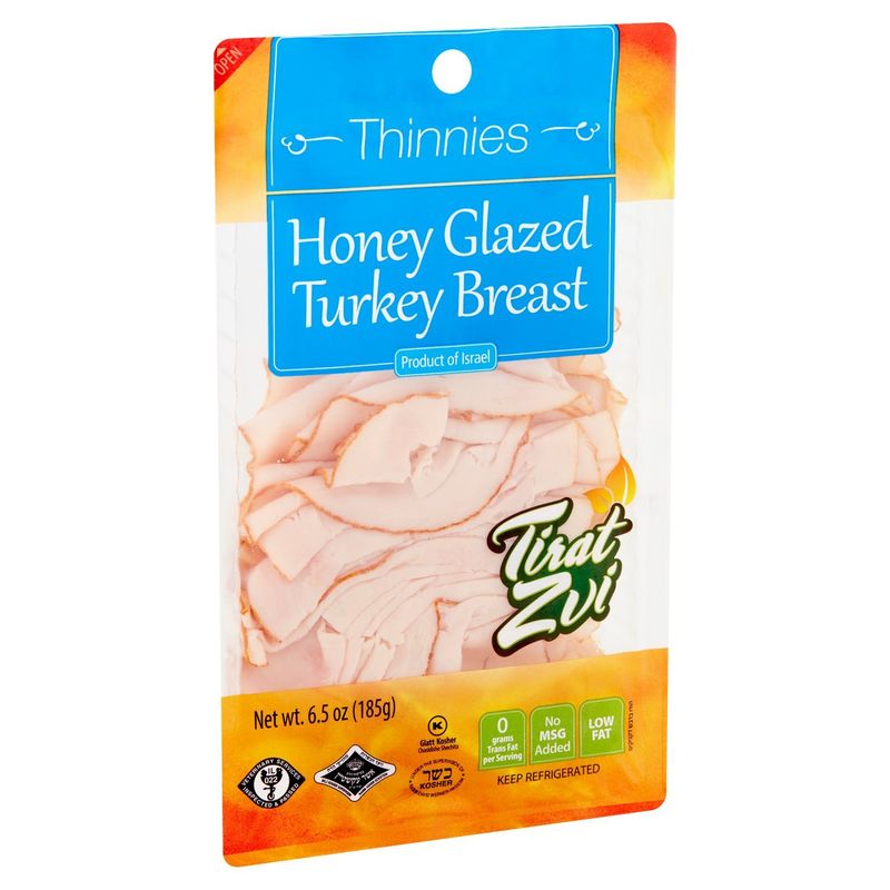 Tirat Zvi Thinnies Honey Glazed Turkey Breast, 6.5 oz