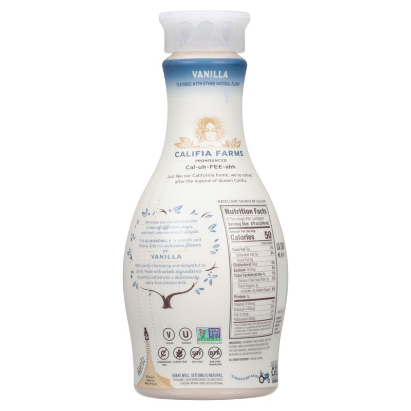 CALIFIA FARMS Vanilla Flavored Almondmilk, 48 fl oz