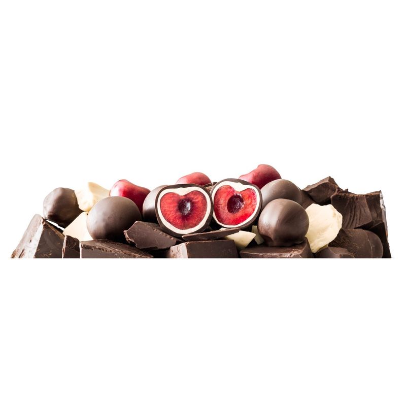 Trü Frü Nature's Cherries in White &amp; Dark Chocolate, 8 oz