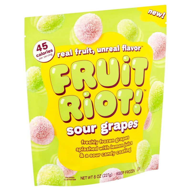 Fruit Riot! Sour Grapes Candy, 8 oz